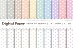 20 Pastel Stars Digital Paper, Pastel Stars Background Product Image 1