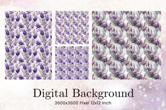 Flower Pattern Background Wallpaper Digital Paper_157 Product Image 1