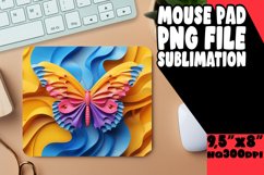 Vibrant Butterfly Wonderland 3D Mouse Pad - Spring Product Image 1