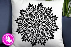 Mandala lotus svg flower Meditation shirt Yoga Pillow Png Product Image 1