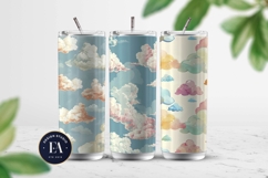 Pastel Cloud Pattern | Dreamy Sky Digital Paper Product Image 2