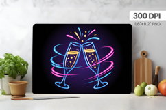 Happy New Year Cutting Board PNG Festive New Year's Eve 2026 Product Image 1