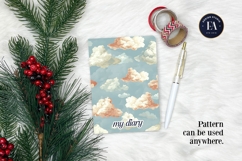 Pastel Cloud Pattern | Dreamy Sky Digital Paper Product Image 4