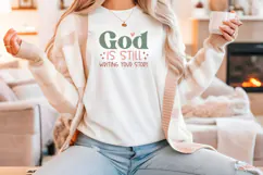 Christian Quote SVG - Faith Saying | God Is Still Writing Product Image 4