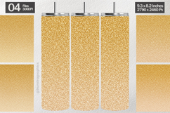 Gold Ombre Glitter Tumbler Wrap| Tumbler Sublimation Product Image 1
