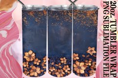 Dazzling Floral Leopard Tumbler Wrap: Sublimation - 20oz Product Image 1