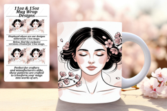 Quirky 11oz Mug Wrap Png Artwork , Beauty Woman Product Image 1