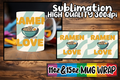 Bright smiles 11oz 15oz sublimation wrap, Retro Food Product Image 1