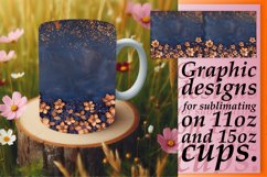 Blossom Leopard Glitter Mug Sublimation Product Image 1