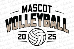 Mascot Volleyball SVG | SVG Cut files | Cricut Product Image 1
