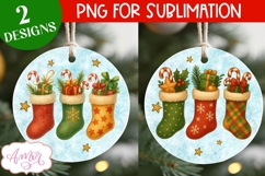 Christmas ornament PNG sublimation, Stocking stuffers png Product Image 1