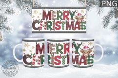 Merry Christmas Mug Wrap - Christmas Mug Sublimation Product Image 1