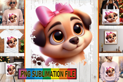 Unique TSHIRT Art Ideas PNG, 3D Dog Product Image 1