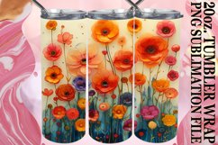 Charming Floral Tumbler Design for Springtime Product Image 1