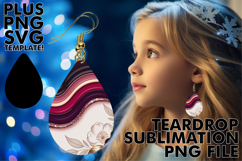 Bright Teardrop Earrings DESIGN IDEAS, Pattern Product Image 1