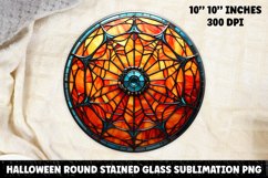 Halloween Stained Glass Sublimation PNG | Skull | Ghost Product Image 1