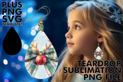 Sweet Teardrop Earrings Gift Ideas, Christmas Bow Product Image 1