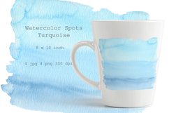 Background watercolor Sublimation spots teal backgrounds png Product Image 4