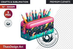 Girly Back to School teacher classroom suply PNG Clipart Product Image 1