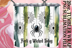 Vibrant Thoughts 20oz tumbler wrap, Halloween Product Image 1