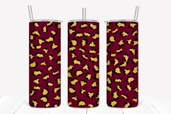 Fig Leopard Print 20oz Skinny Tumbler Sublimation Product Image 1
