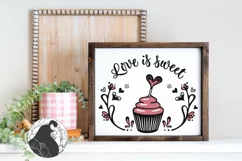 Love Is Sweet SVG, Valentine's Day SVG Product Image 1