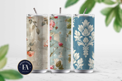 Shabby chic Digital Paper | Floral seamless pattern Product Image 2