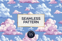 Pastel Cloud Pattern | Dreamy Sky Digital Paper Product Image 3