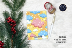 Pastel Cloud Pattern | Dreamy Sky Digital Paper Product Image 4