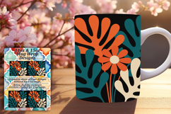 Magical 11oz Mug Wrap Png Design , Flowers Product Image 1