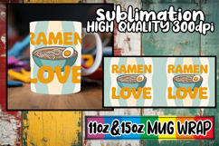 Joyful dreams 11oz 15oz sublimation wrap, Retro Food Product Image 1