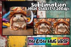 Seasonal Spectacle: 3D Halloween Mug Sublimation Wraps Product Image 1