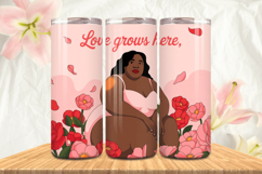 Black Girl Magic Black Woman Positive mind 20oz Tumbler wrap Product Image 1
