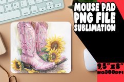 Blossoming Flowered Mousepad Sublimation PNG Product Image 1