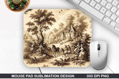 Vintage Mouse Pad Sublimation PNG Design - Mouse Pad PNG Product Image 1