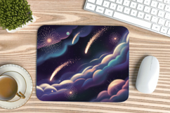 Happy New Year PNG Mouse Pad,Festive New Year's Eve 2026 PNG Product Image 1