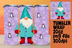Holiday Gnome Tumbler Wrap 20oz Christmas Design Product Image 1
