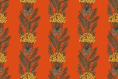 Botanical abstract plant seamless pattern with wildflowers Product Image 1