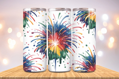 Festive Happy New Year Tumbler Wrap 2026: 20oz Skinny Tumble Product Image 1