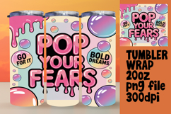VIVID 20oz Tumbler PNG Template , Girl Quote Product Image 1