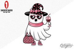 Valentine Ghost Sublimation Clipart - High Quality Design Product Image 1