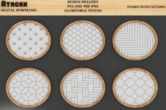 Frames Laser Set, Patterned Frame Round Square Frame Shiplap Product Image 9