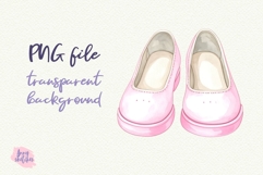 Vintage Pink Ballet Shoes Clipart Shoes Pink Golf Clipart Product Image 1