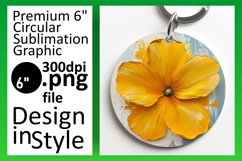 Spring Blossom Bliss: Sublimated Round Designs PNG Product Image 1