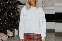 White Christmas Sweatshirt Mockup Product Image 3