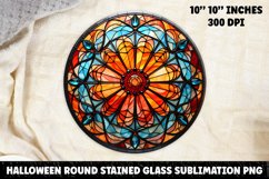 Halloween Stained Glass Sublimation PNG | Skull | Ghost Product Image 1