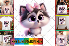 Bright PNG TSHIRT Ideas, 3D Dog Product Image 1