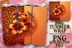 RADIANT ADVENTURE 20oz TUMBLER WRAP, Leopard Prints Product Image 1