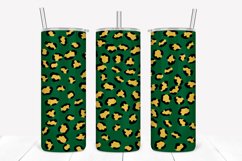 Forest Leopard Print 20oz Skinny Tumbler Sublimation Product Image 1