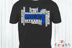Police SVG | Police Word Art | Shirt Design Product Image 2